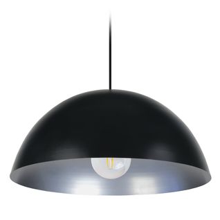 Suspension Tosel ,métal,noir ,h78xd42,5xp42,5cm