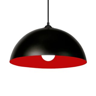 Suspension Tosel ,métal,noir ,h78xd35xp 35cm