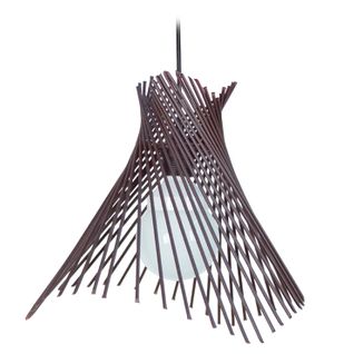 *suspension Tosel ,métal,marron,h94xd35xp35cm