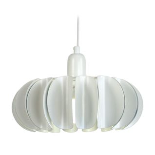 Suspension Tosel ,métal,blanc ,h 77x D30xp30 Cm