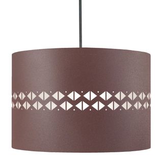 Suspension Tosel ,métal,marron, H 80xd30x P 30 Cm