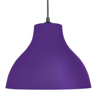 *suspension Tosel ,métal,violet ,h85xd30xp30cm