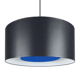 Suspension Tosel ,tissu,noir ,h 80xd35xp 35cm