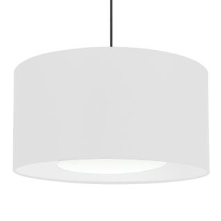 Suspension Tosel ,tissu,blanc  ,h80xd35xp35cm