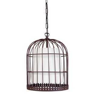 Suspension Cage Abj Ronde Métal  Marron D20xp24xh80  Cm