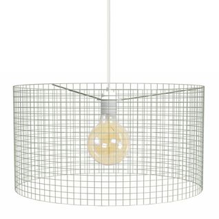 Suspension Noiron Ronde Métal  Vert Pastel D45xp45xh84  Cm