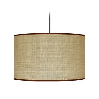 *suspension Tosel ,tissu,marron.,h80xd40xp40cm