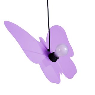 Suspension Borboleta Ronde Métal  Violet D29xp29xh90  Cm