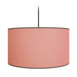 *suspension Tosel ,tissu,rose Poudré,h106xd40xp40cm
