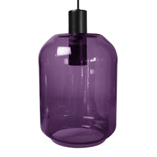 Suspension Tosel ,métal,violet ,h 100xd20x P 20cm