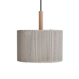 Suspension Tosel ,métal,fibre ,blanc ,h92xd 35x P 35cm
