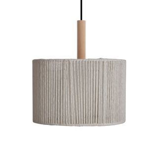 Suspension Tosel ,métal,fibre ,blanc , H 95xd40xp40cm