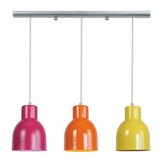 Suspension Carlson Ronde Métal  Aluminium  Et Multicolore D60xp60xh80  Cm