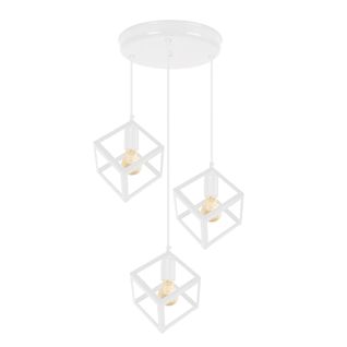 Lustre Tosel ,métal,blanc , H90xd40xp 40cm