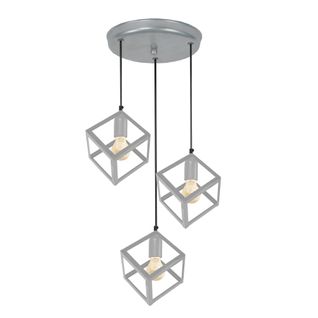 Lustre Tosel ,métal,aluminium,h 90xd40x P 40cm