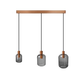 Lustre Tosel ,métal,gris ,h 100xd 20x P 60 Cm