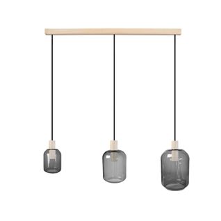 Lustre Tosel ,bois,gris ,h 100xd20x P 60cm