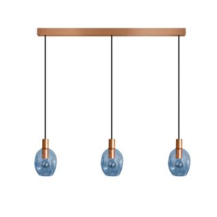 Lustre Tosel ,métal,bleu,h100xd20xp60cm