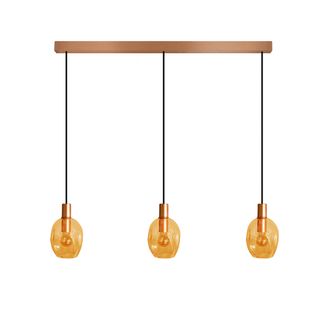 Lustre Tosel ,métal,jaune ,h 100x D20xp60cm