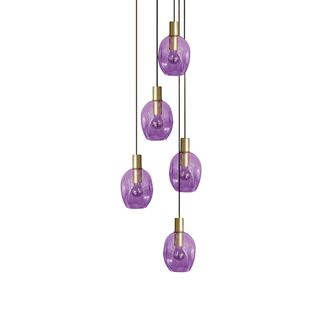 *lustre Tosel ,métal,prune,h100xd60xp60cm