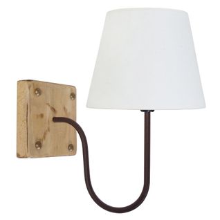 Applique Tosel ,bois,naturel,h20xd18xp11cm