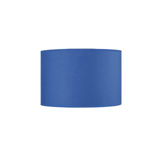 *abat-jour Tosel ,tissu,bleu,h17xd25xp25cm