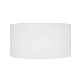 Abat-jour Tosel ,tissu,blanc  , H22xd40xp 40cm