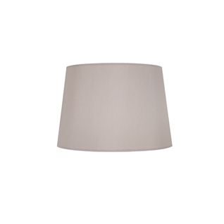 *abat-jour Tosel ,tissu,taupe,h18xd20xp25cm