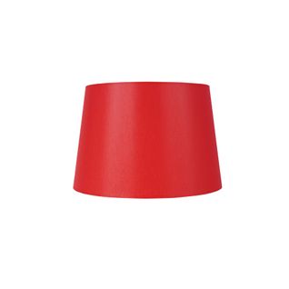 *abat-jour Tosel ,tissu,rouge,h18xd20xp25cm