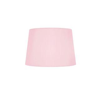 *abat-jour Tosel ,tissu,rose,h18xd20xp25cm