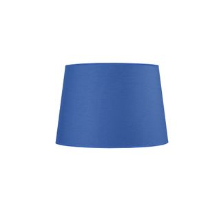 *abat-jour Tosel ,tissu,bleu,h18xd20xp25cm
