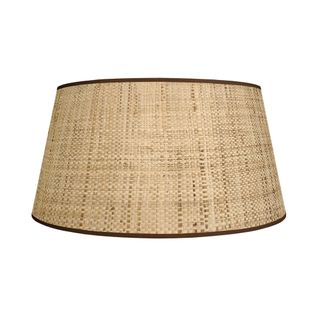 *abat-jour Tosel ,jute ,crème,h27xd35xp45cm