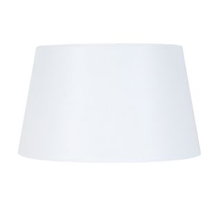 *abat-jour Tosel ,tissu,blanc,h30xd40xp50cm