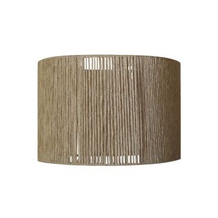 Abat-jour Tosel ,métal,fibre ,naturel,h22xd35xp35cm