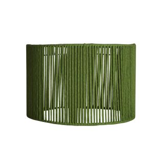 *abat-jour Tosel ,métal,fibre ,vert,h14xd15xp22cm