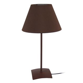 Lampe De Chevet Tosel ,métal,marron,h29xd16xp16cm
