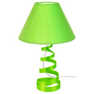 Lampe De Chevet Spirala Ronde Métal  Vert D25xp25xh39  Cm