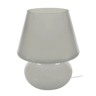 Lampe à Poser Fungus Ronde Verre  Gris D26,5xp26,5xh35,5  Cm