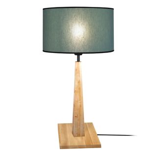 *lampe à Poser Tosel ,bois,foncé ,h57xd30xp30cm