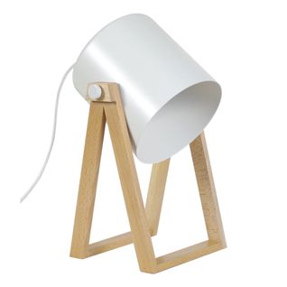 Lampe De Bureau Tosel ,bois,naturel,h30x D20xp16cm