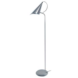 Lampadaire Liseuse Châtaignier Articulé Métal  Aluminium D40xp40xh150  Cm