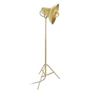 Lampadaire Liseuse Cannes Trépied Métal  Doré  D55xp55xh155  Cm