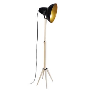 Lampadaire Liseuse Aquitaine Trépied Métal  Noir D30xp30xh150  Cm