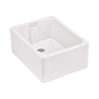 Évier Timbre D'office Céramique Sanindusa Belfast Blanc 1 Bac