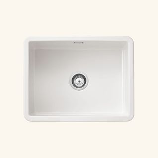 Évier Céramique Blanc Sanindusa Valet 1 Bac 60x46 Cm