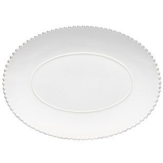 Plat Ovale 40,8 X 30 Cm Pearl Blanc -