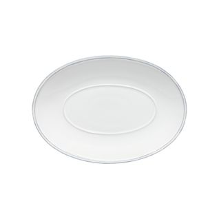 Plat Ovale Friso Blanc 30,1 X 21 Cm -