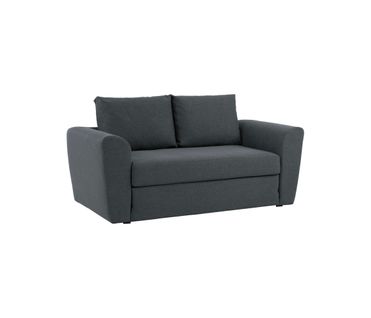 Canapé convertible 2 places TWILL II tissu anthracite