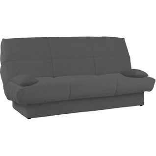Banquette Clic-clac Clem - 3 Places - Tissu Velours Côtelé - Anthracite - Densité 20kg/m3
