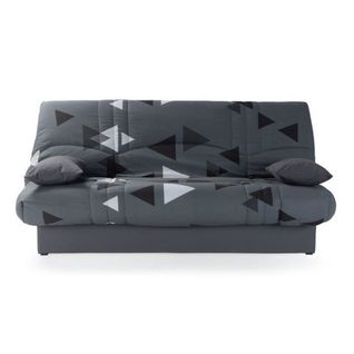 Banquette Clic Clac 3 Places - Tissu Bikini Gris - Style Contemporain -  L 190 X P 92 Cm -